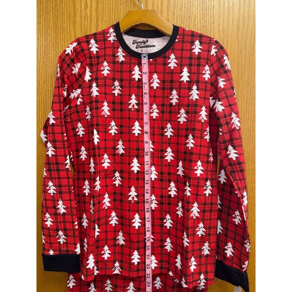 Family Traditions Christmas Tree Pajama Set XL 95% Cotton 5% Lycra - Picture 3 of 5